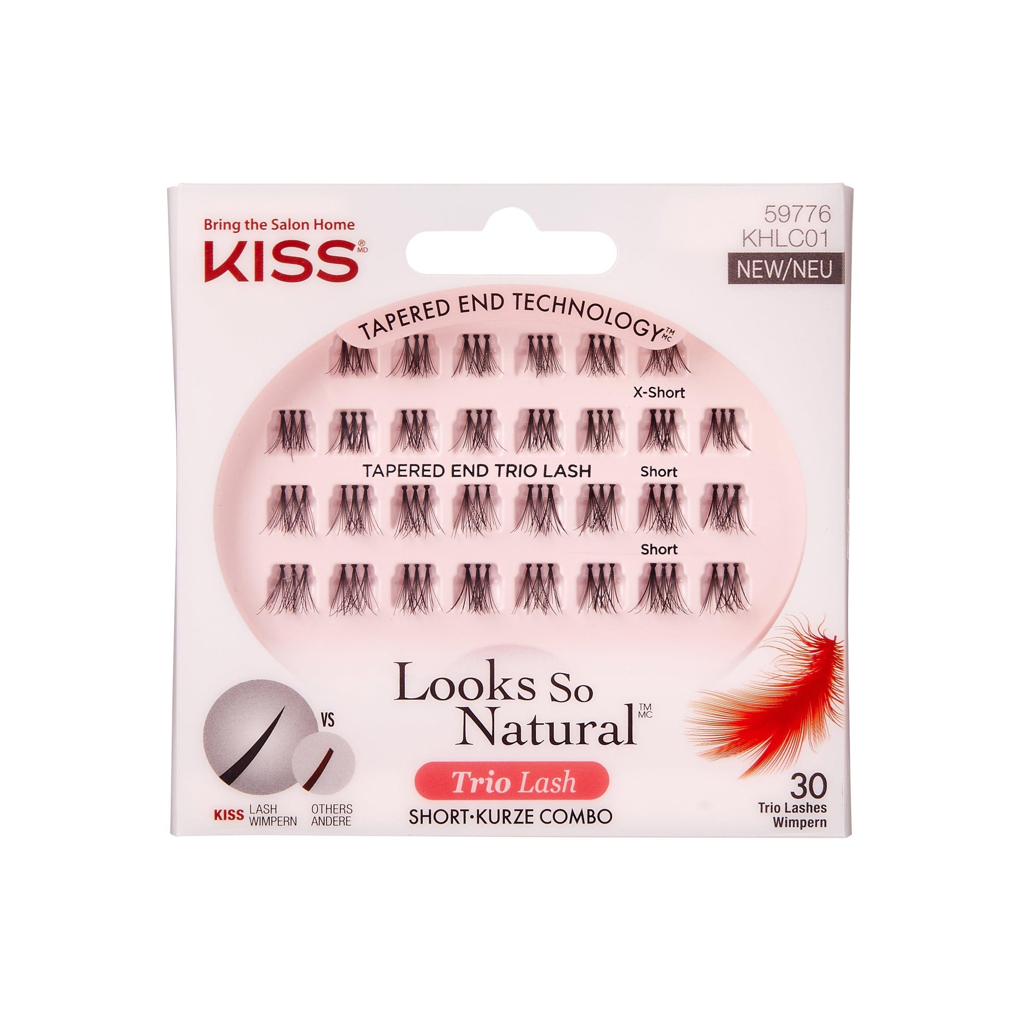 40% afsláttur! Kiss Look So Natural Trio Lashes Classy