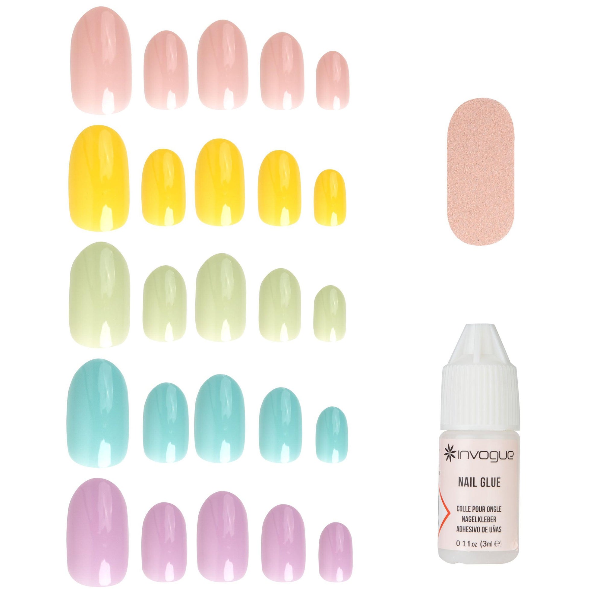 Invogue Candy Kisses Oval Nails 120stk