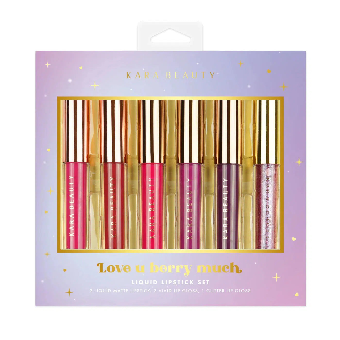 Kara Beauty Love U Berry Much Liquid Lipstick Set