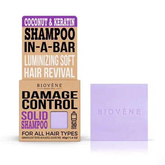 Biovéne Damage Control Coconut & Keratin Solid Shampoo Bar 40gr