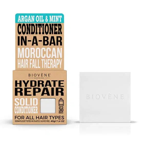 Biovéne Hydrate Repair Argan Oil & Mint Solid Conditioner Bar 40gr