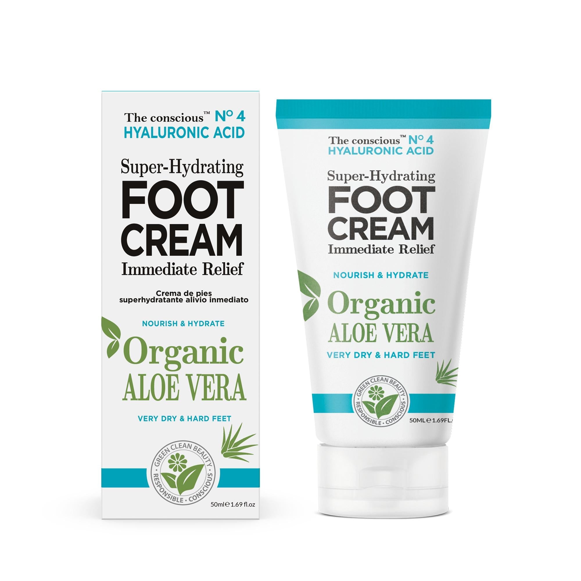Biovéne The Conscious™ Hyaluronic Acid Super-Hydrating Foot Cream Organic Aloe Vera 50ml