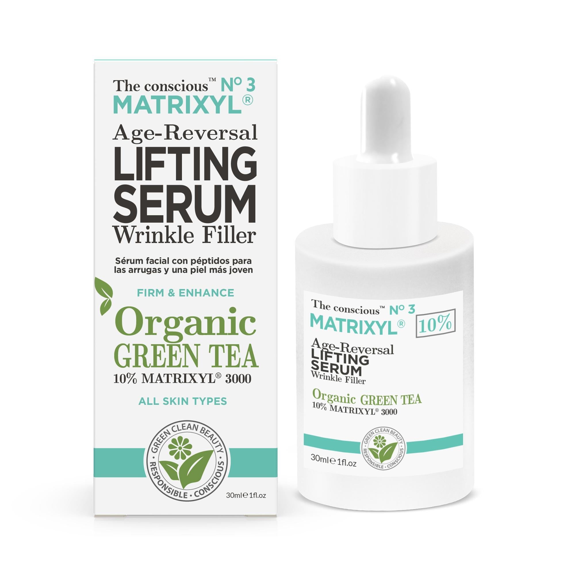 Biovéne The Conscious™ Matrixyl® Age-Reversal Lifting Serum Organic Green Tea 30ml