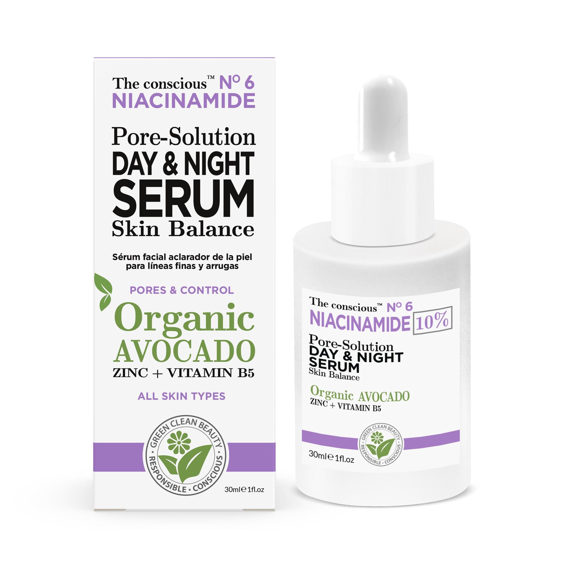 Biovéne The Conscious™ Niacinamide Pore-Solution Day & Night Serum Organic Avocado 30ml
