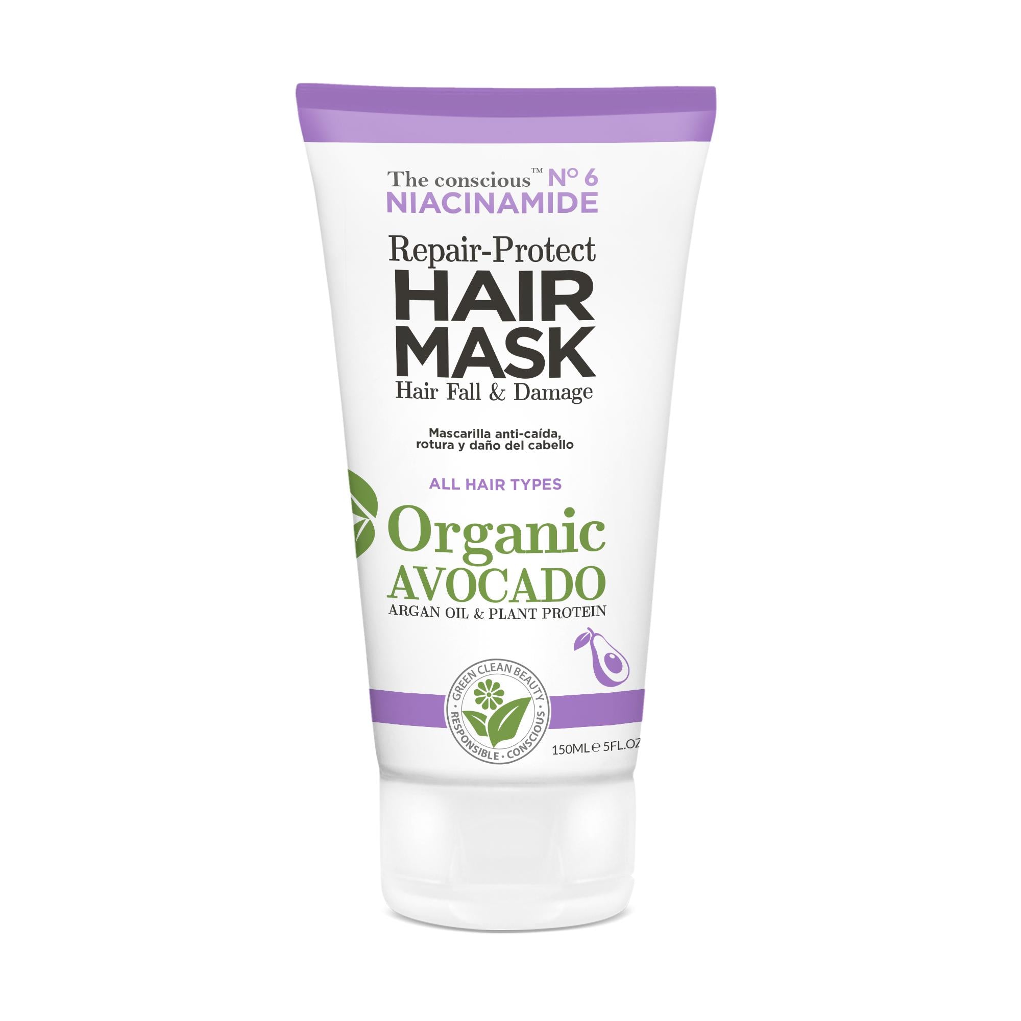 Biovéne The Conscious™ Niacinamide Repair-Protect Hair Mask Damage & Hair Fall Organic Avocado 150ml
