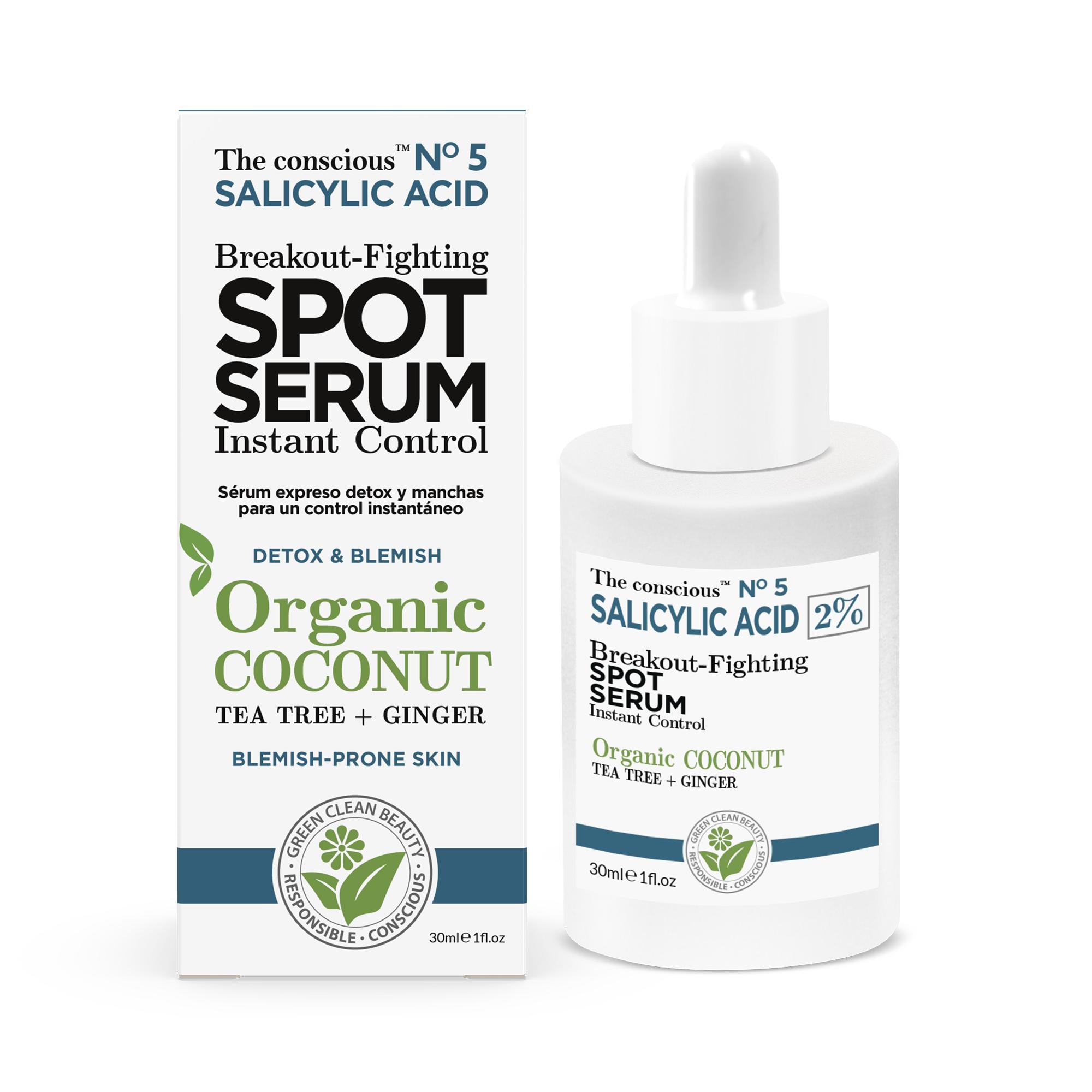 Biovéne The Conscious™ Salicylic Acid Breakout-Fighting Spot Serum Organic Coconut 30ml