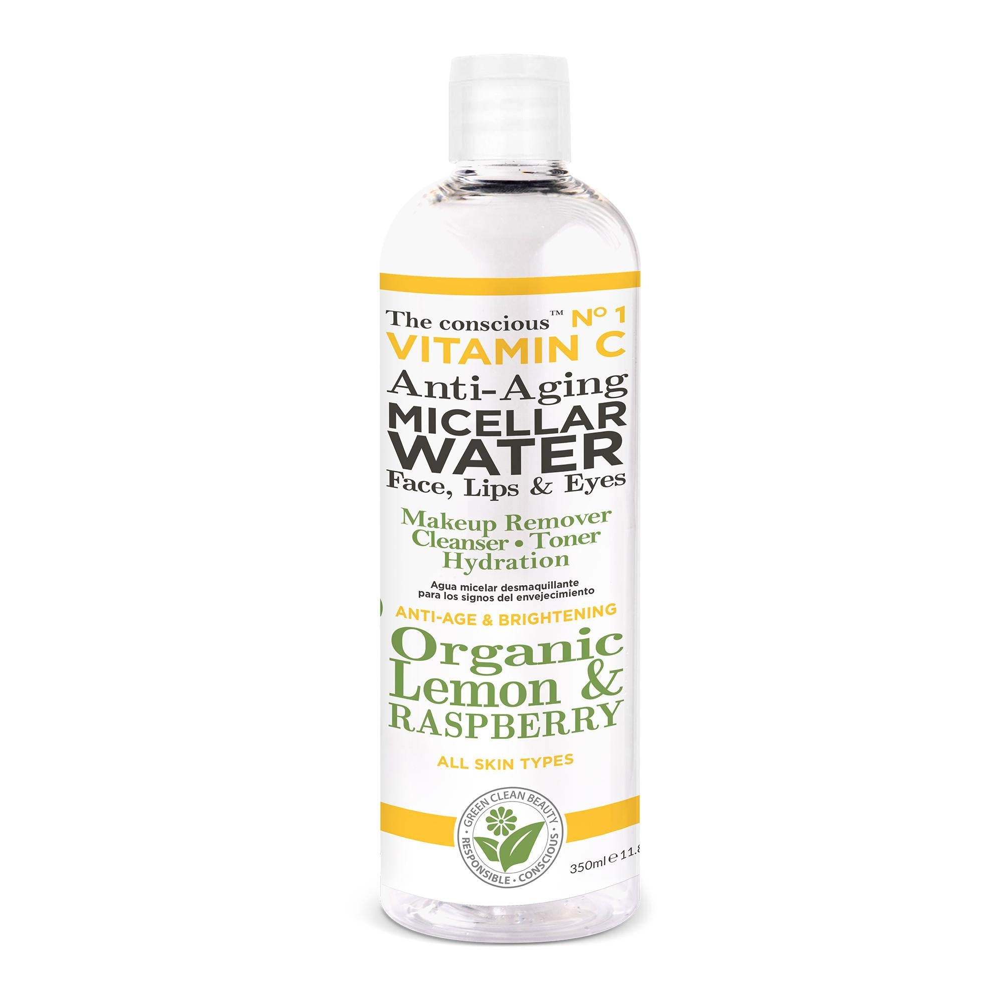 Biovéne The Conscious™ Vitamin C Anti-Aging Micellar Water Organic Lemon & Raspberry 350ml