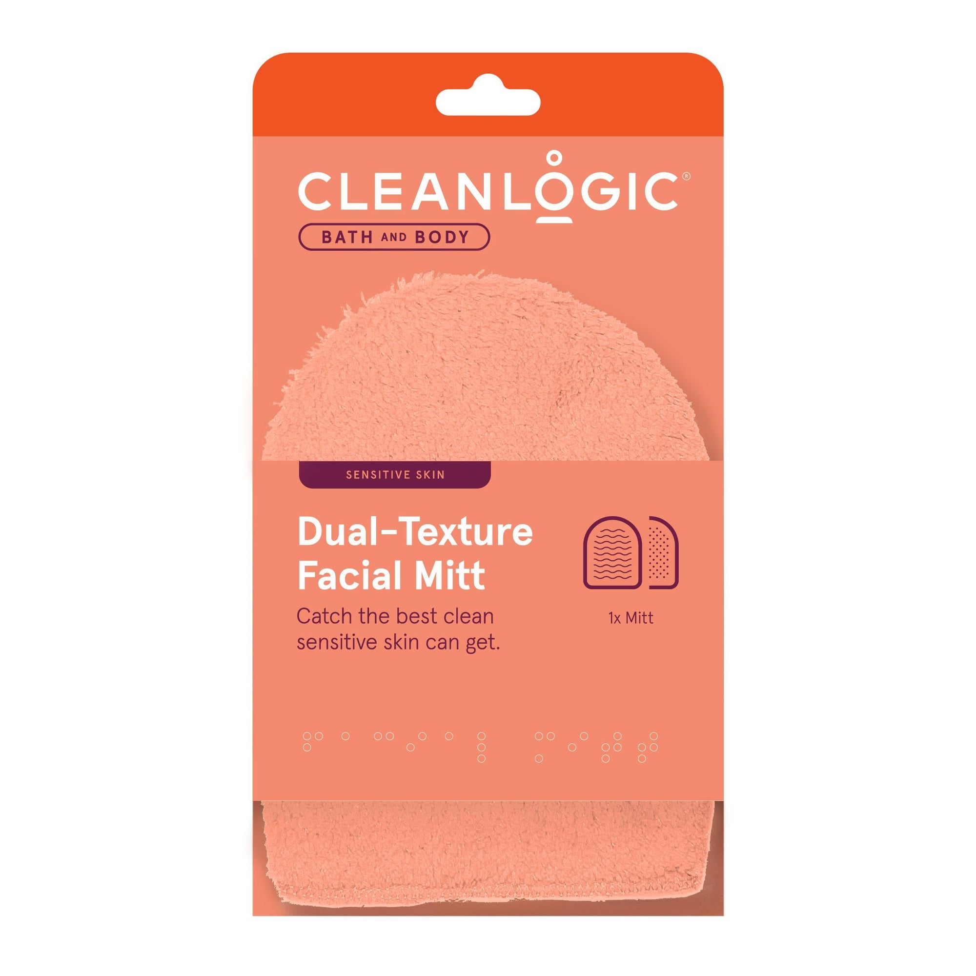 Cleanlogic Dual Texture Facial Mitt