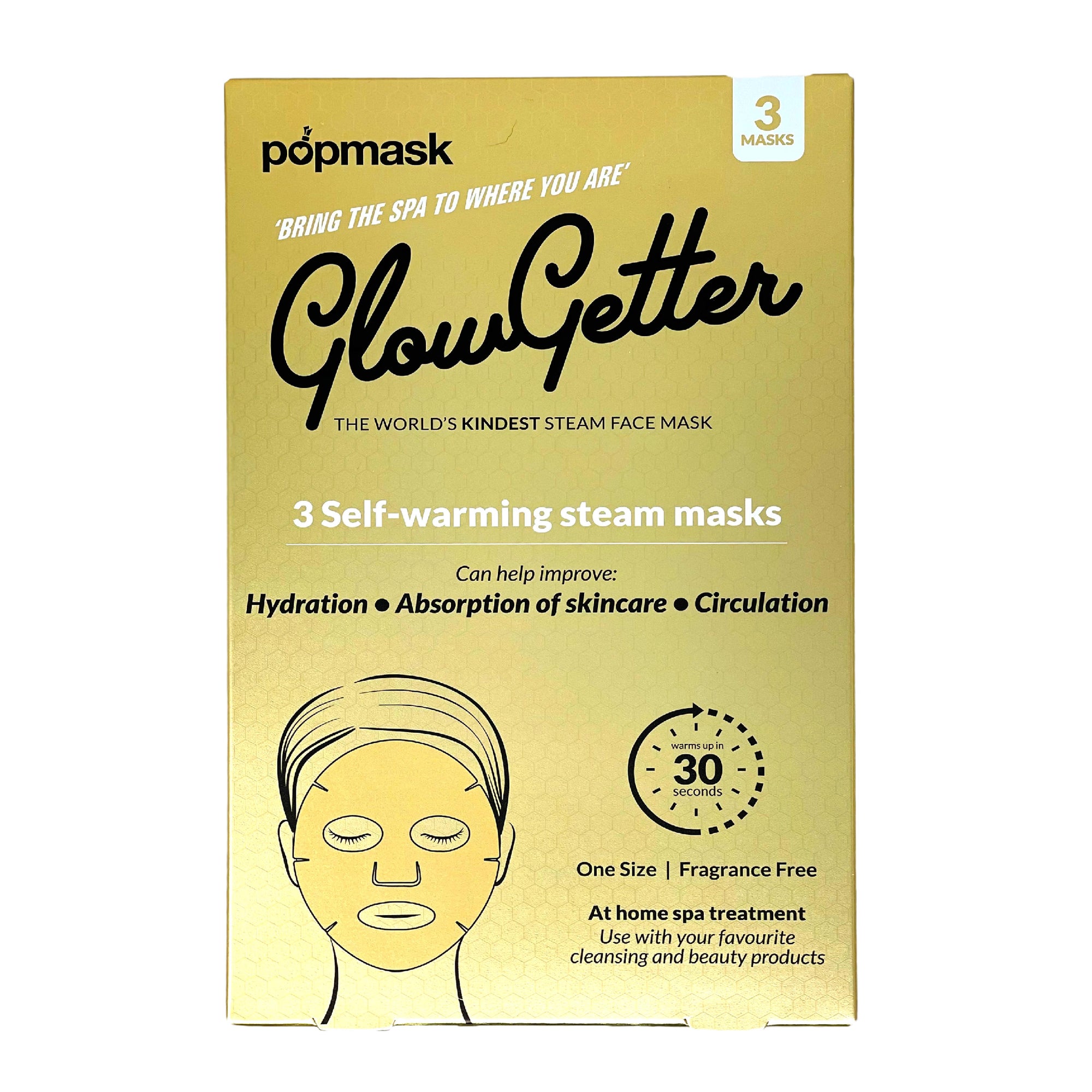 Popband Glow Getter 3 Steam Facemask