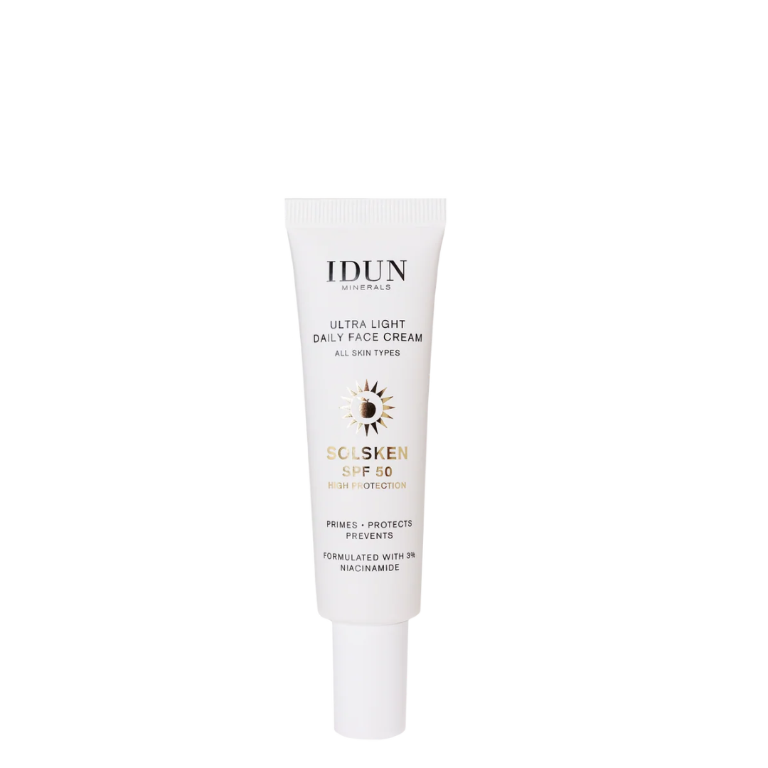 Idun Minerals Spf50 Primer And Face Cream Solsken 30ml