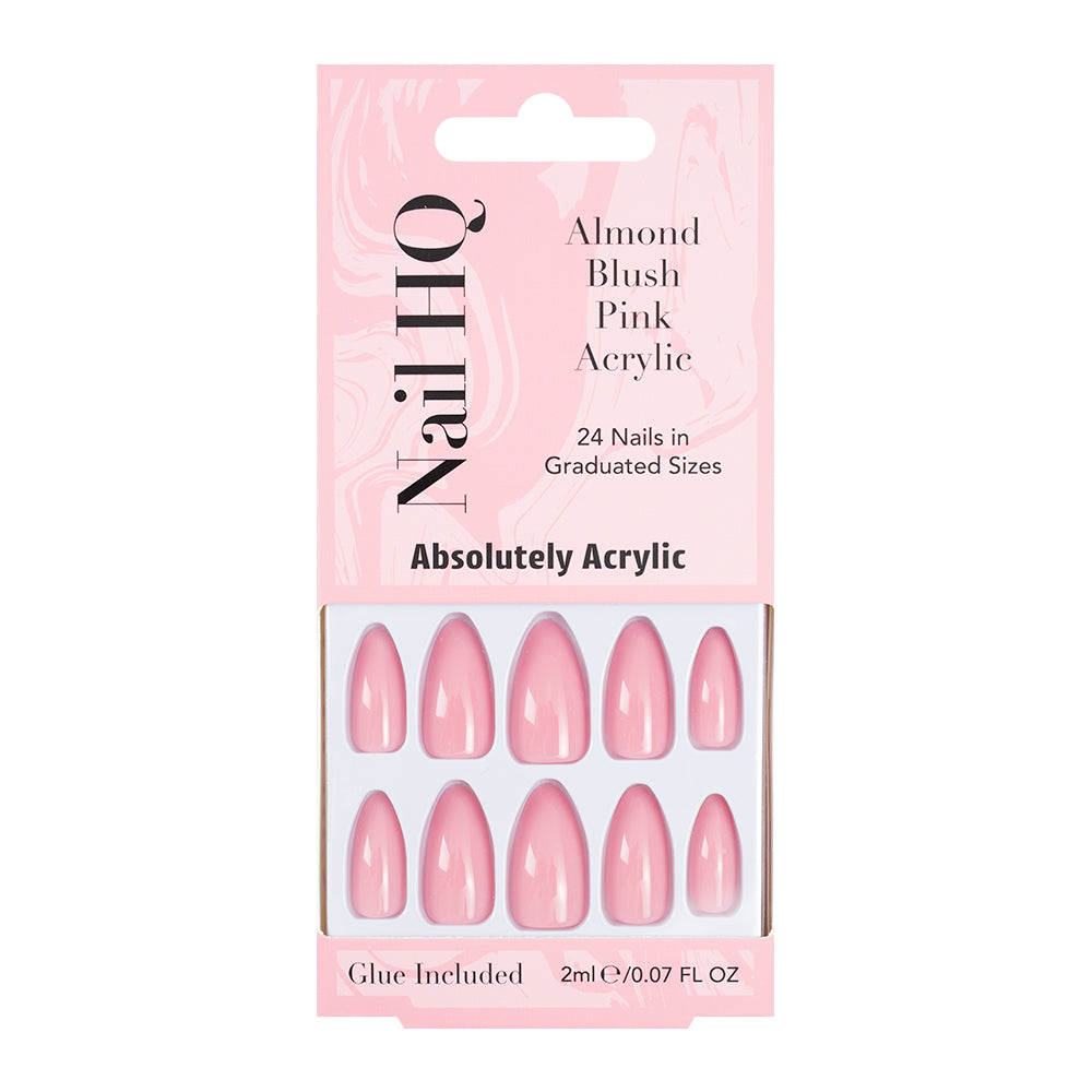 Nail HQ Almond Blush Pink Acrylic Nails