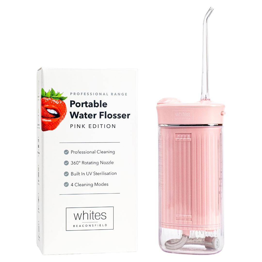 Whites Portable Water Flosser Pink