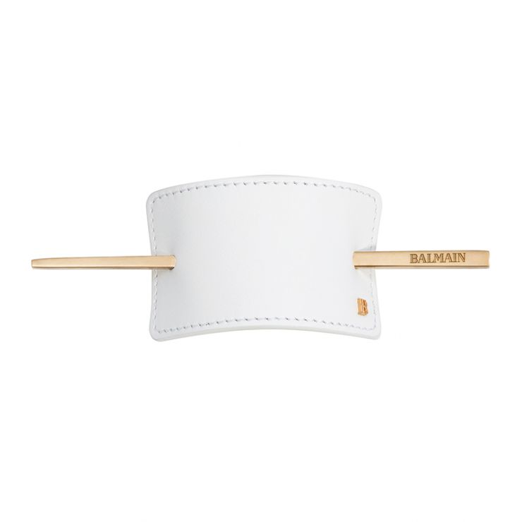 Balmain Hair Barrette Leather