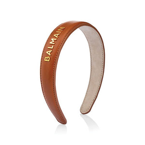 Balmain Riviera Headband Cognac