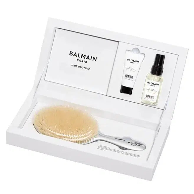 Balmain Silver Boar Hair Spa Brush Gjafasett