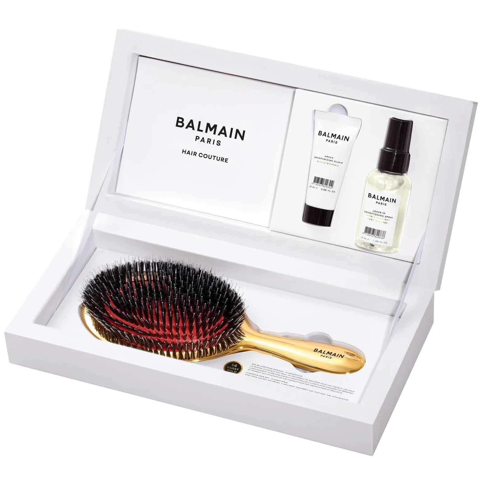 Balmain Golden Boar Hair Spa Brush Gjafasett