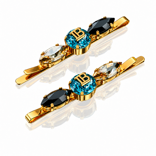 Balmain Midnight Black Slides Pins