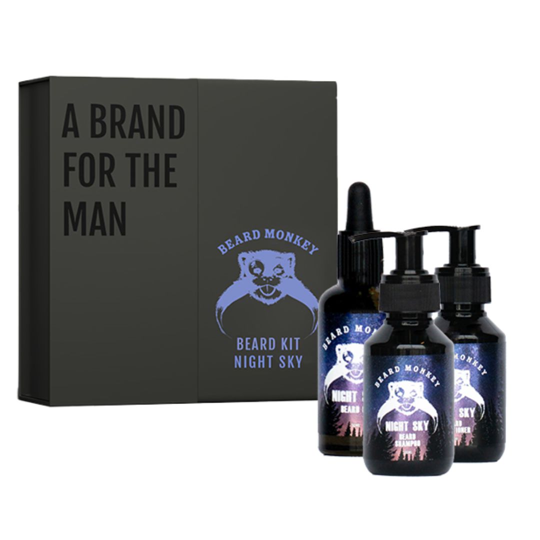 Beard Monkey Beard Kit Night Sky Gjafasett