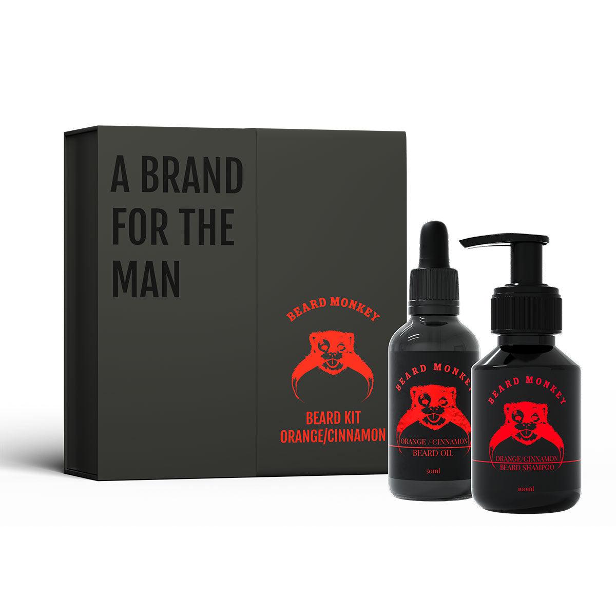 Beard Monkey Beard Kit Orange Cinnamon Gjafasett