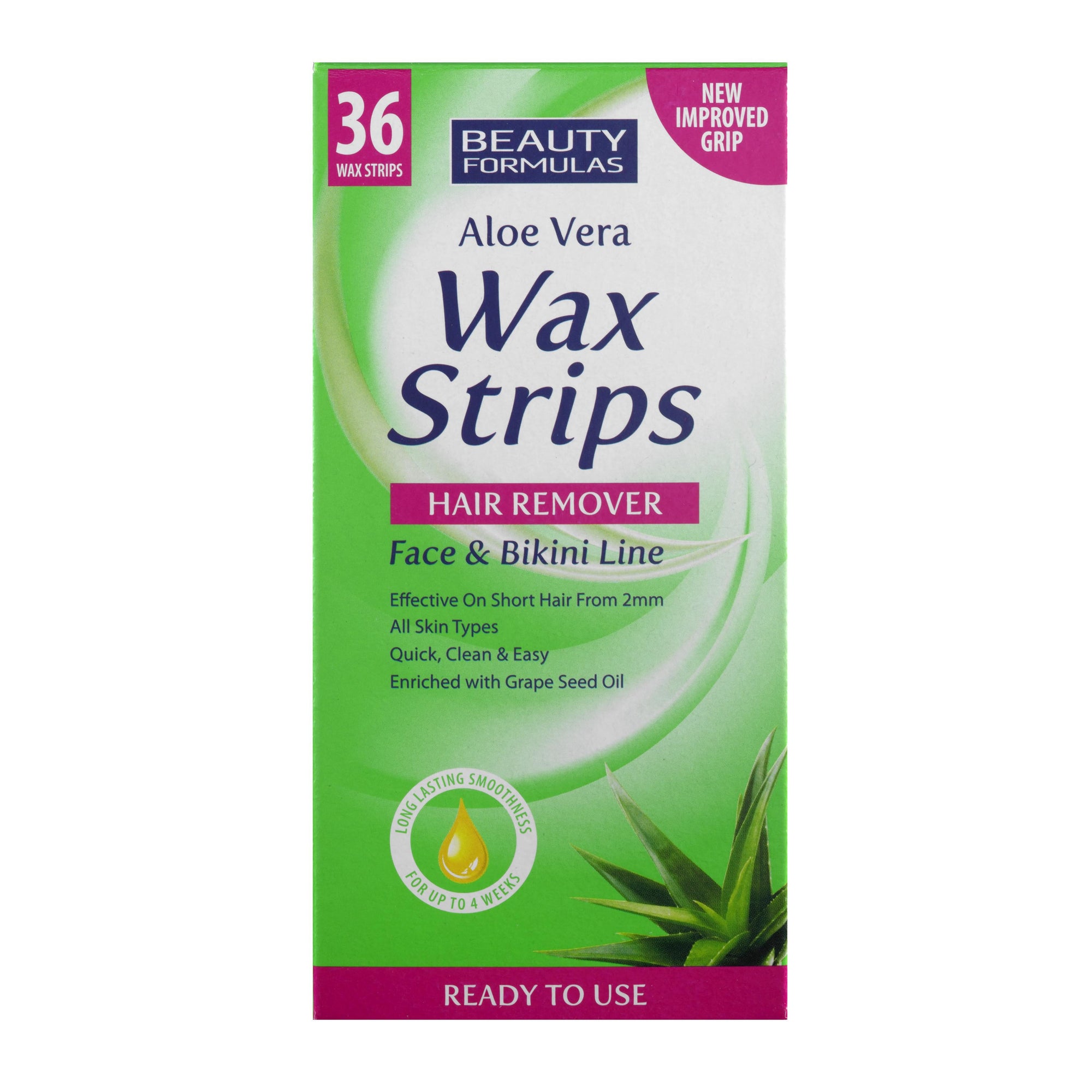 Beauty Formulas Aloe Vera Wax Strips