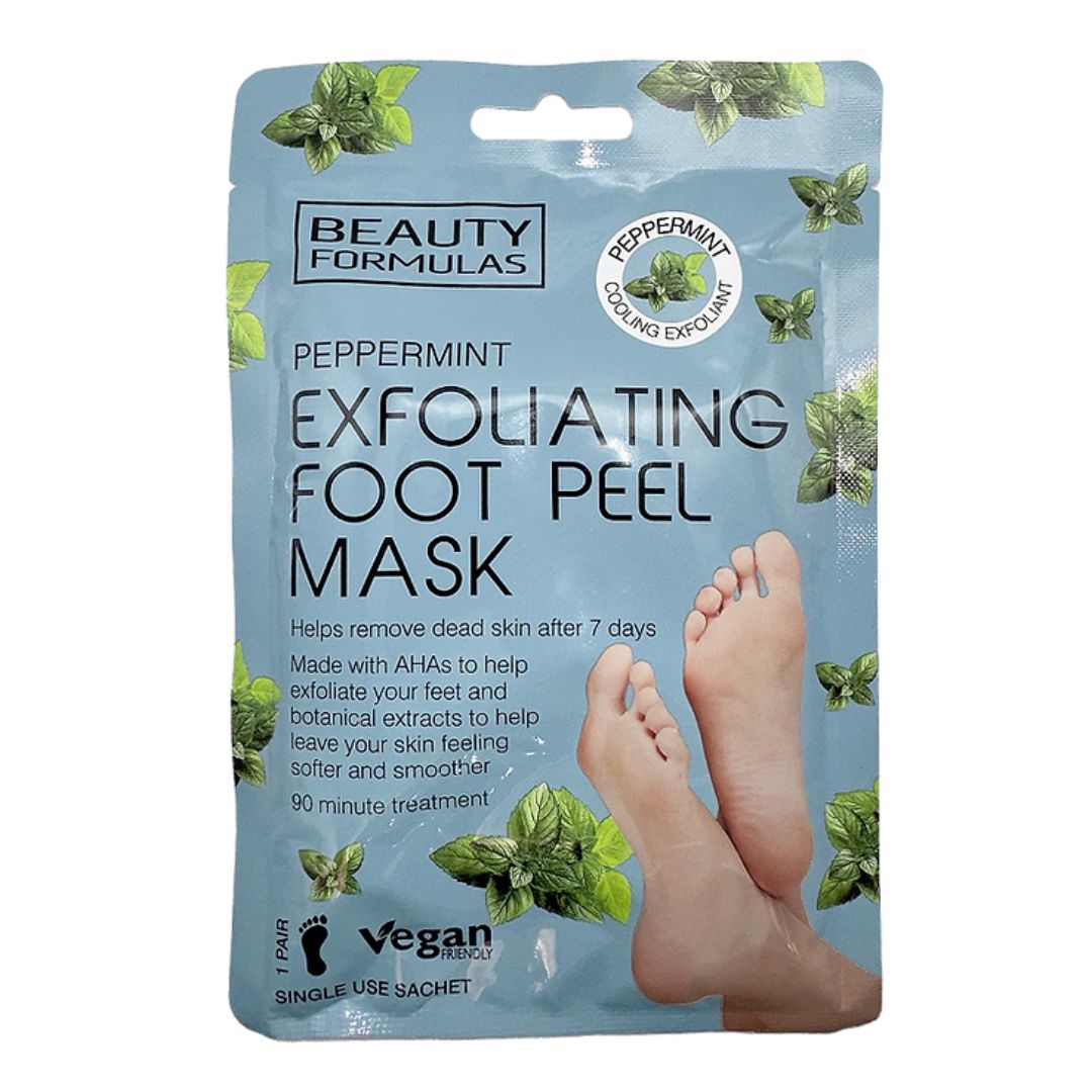 Beauty Formulas Peppermint Exfoliating Foot Peel Mask