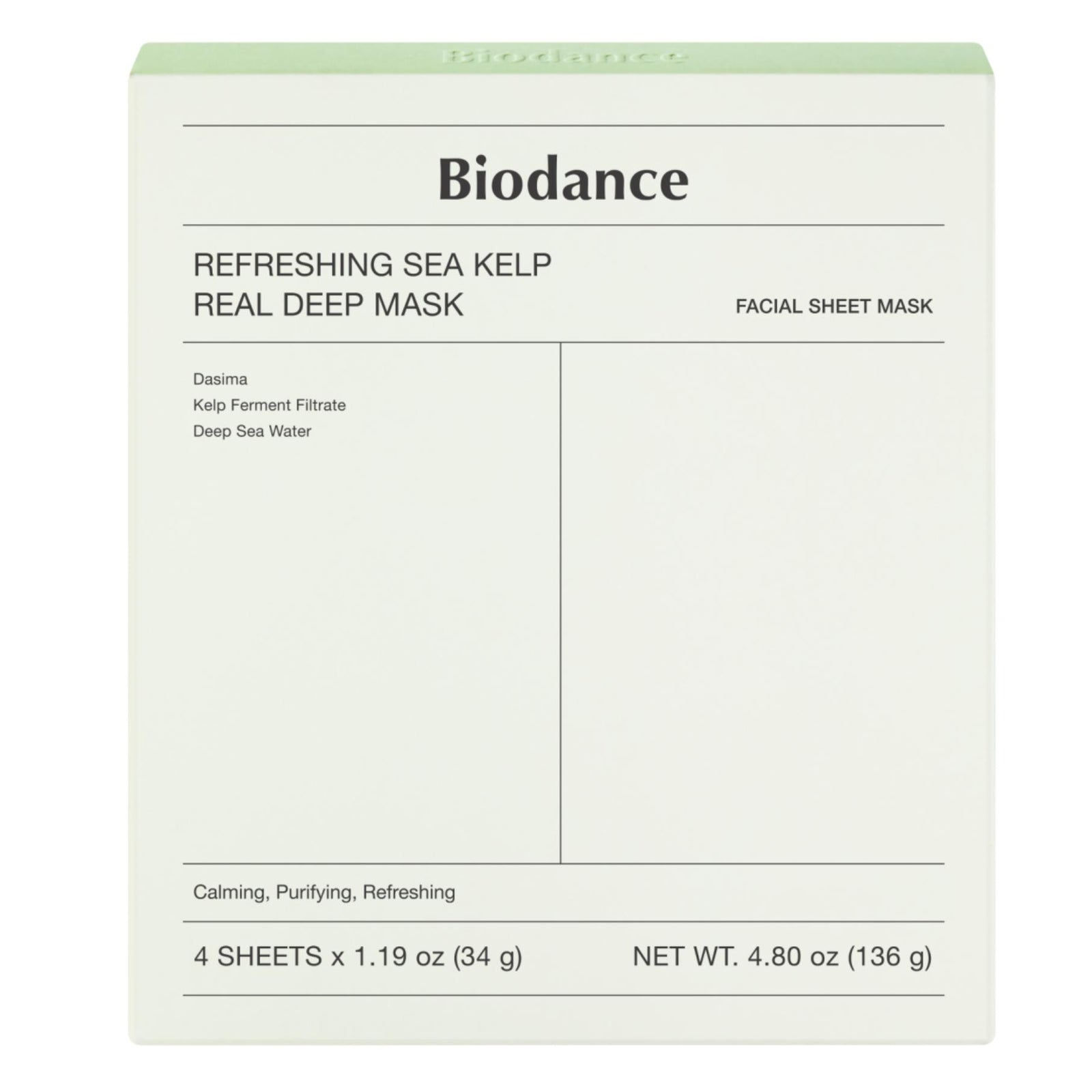 Biodance Refreshing Sea Kelp Real Deep Mask