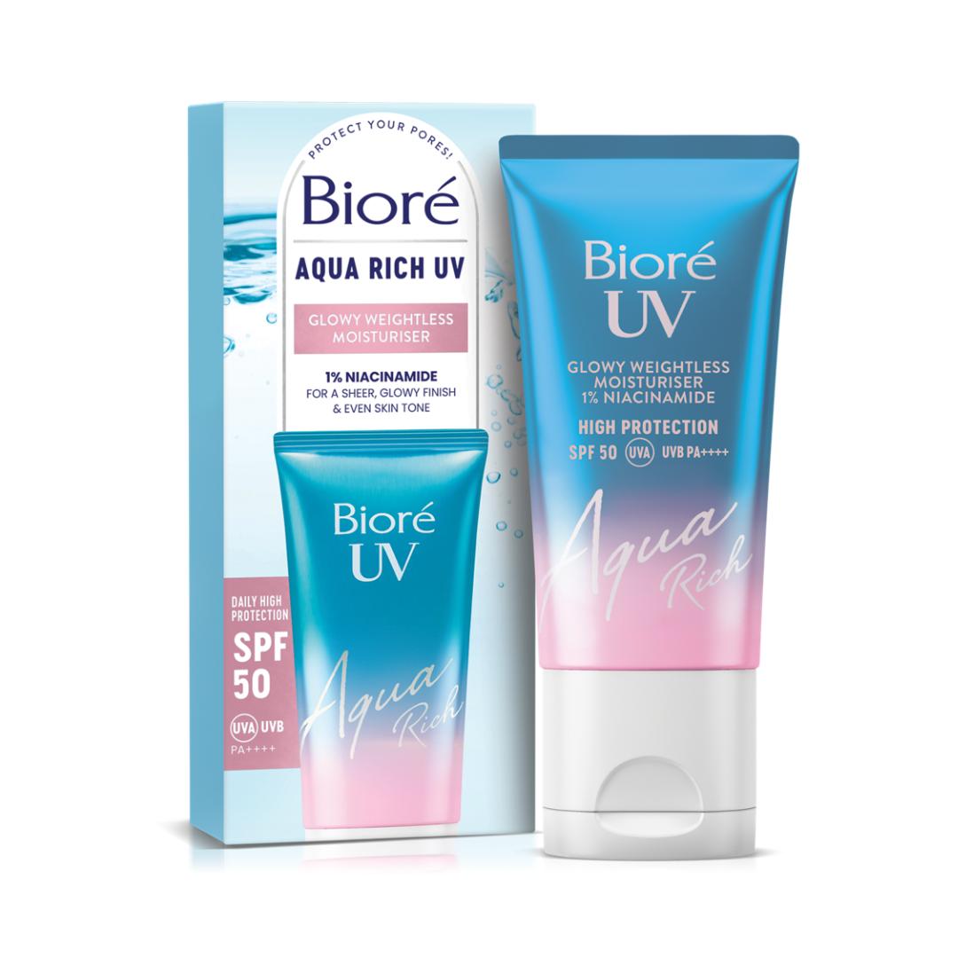 Bioré Glow Aqua Rich UV SPF50 Sunscreen 50ml