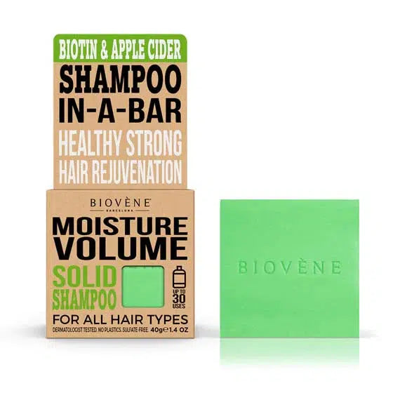 Biovéne Moisture Volume Biotin & Apple Cider Solid Shampoo Bar
