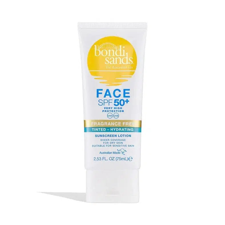 Bondi Sands Fragrance Free SPF 50+ Tinted Face Lotion 75ml