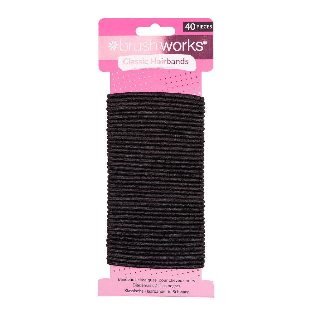 Brush Works Classic Black Hairbands