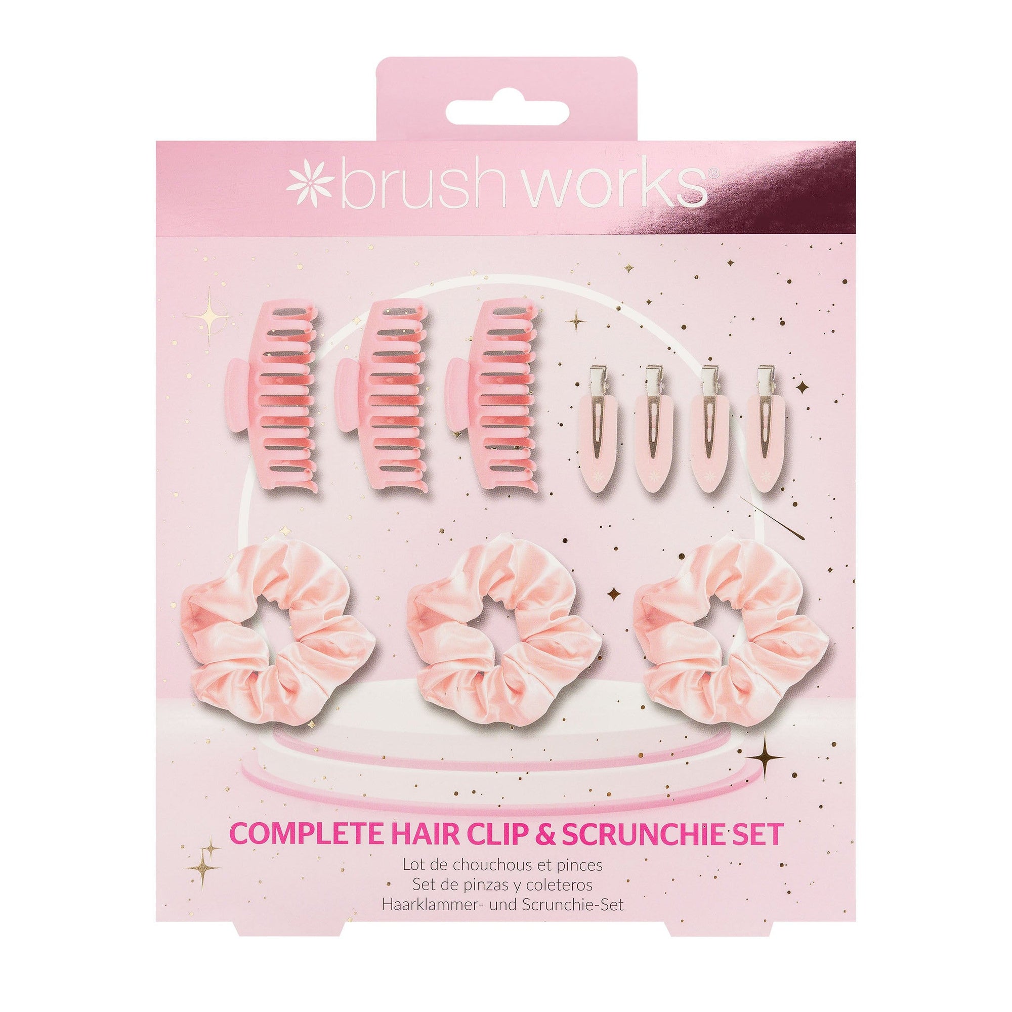 Brush Works Complete Hair Clip & Scrunchie Gjafasett