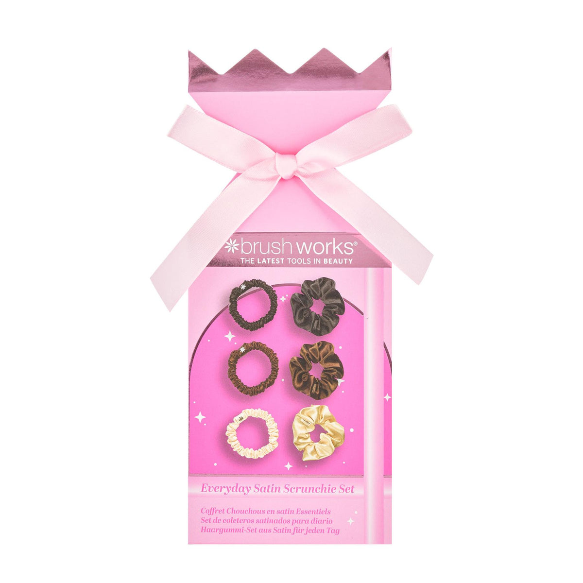 Brush Works Everyday Satin Scrunchie Gjafasett