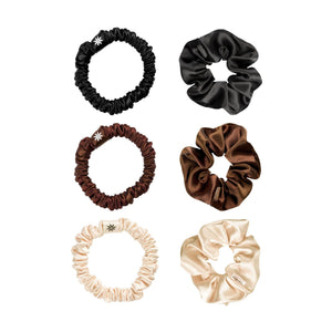 Brush Works Everyday Satin Scrunchie Gjafasett