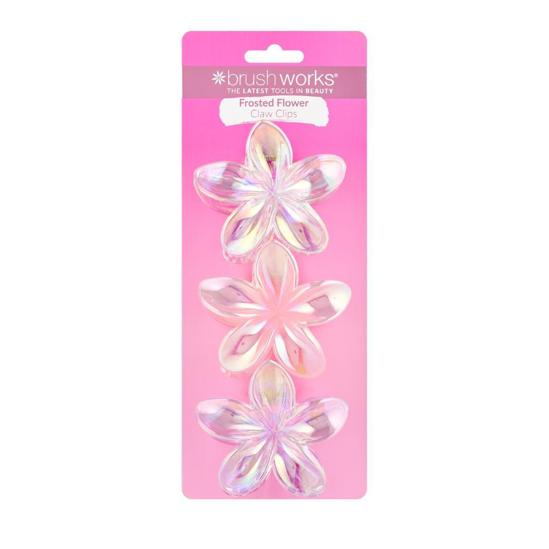Brush Works Frosted Flower Clips