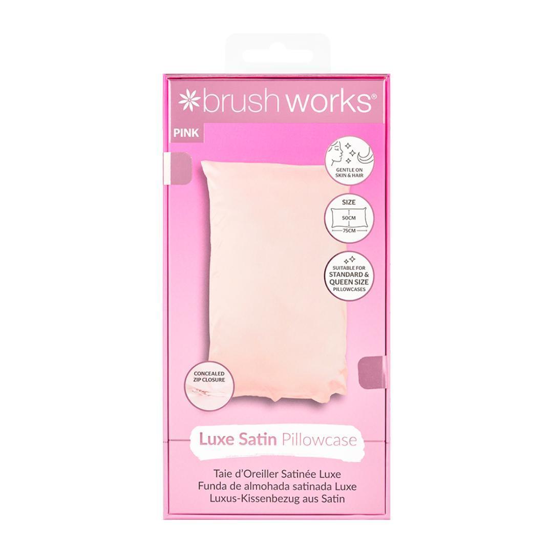 Brush Works Luxe Satin Pillowcase Pink