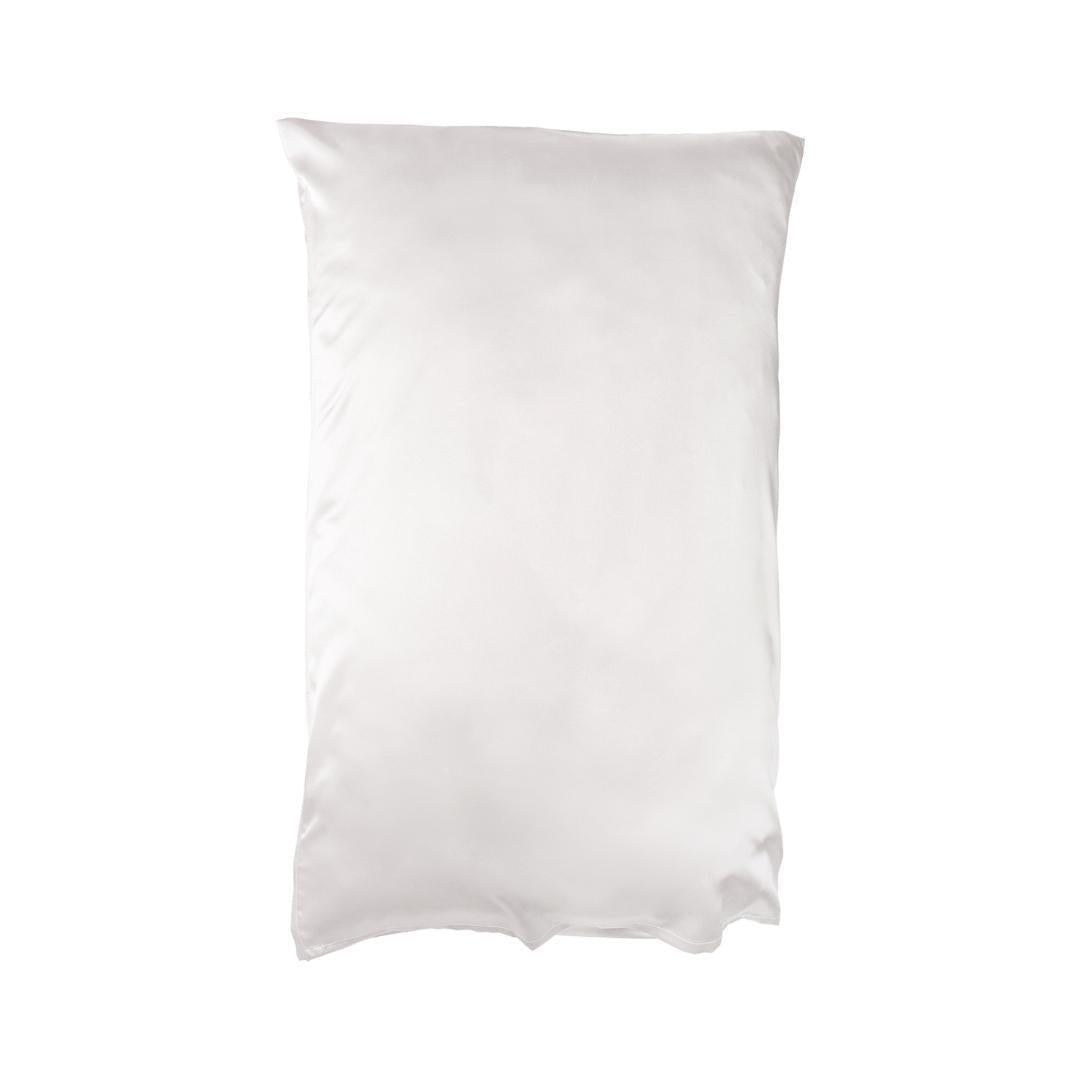 Brush Works Luxe Satin Pillowcase White