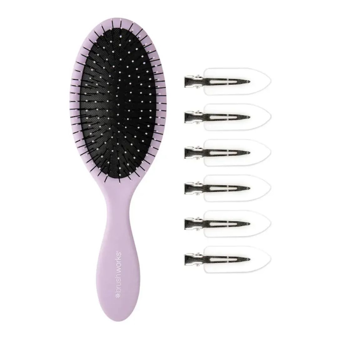 Brush Works Luxury Purple Hair Styling Set