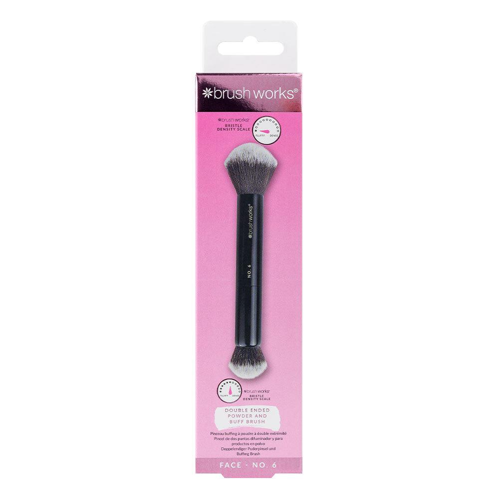 Brush Works No.6 Double Ended Powder And Buff Brush