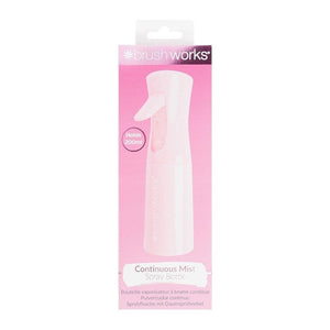 Brush Works Pink Continuous Mist Spray Bottle