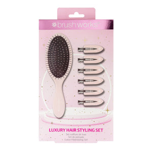 Brush Works Pink Luxury Hair Styling Gjafasett