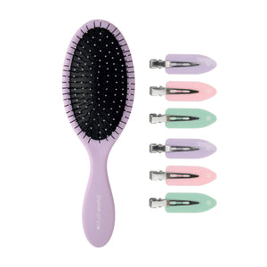 Brush Works Purple Luxury Hair Styling Gjafasett