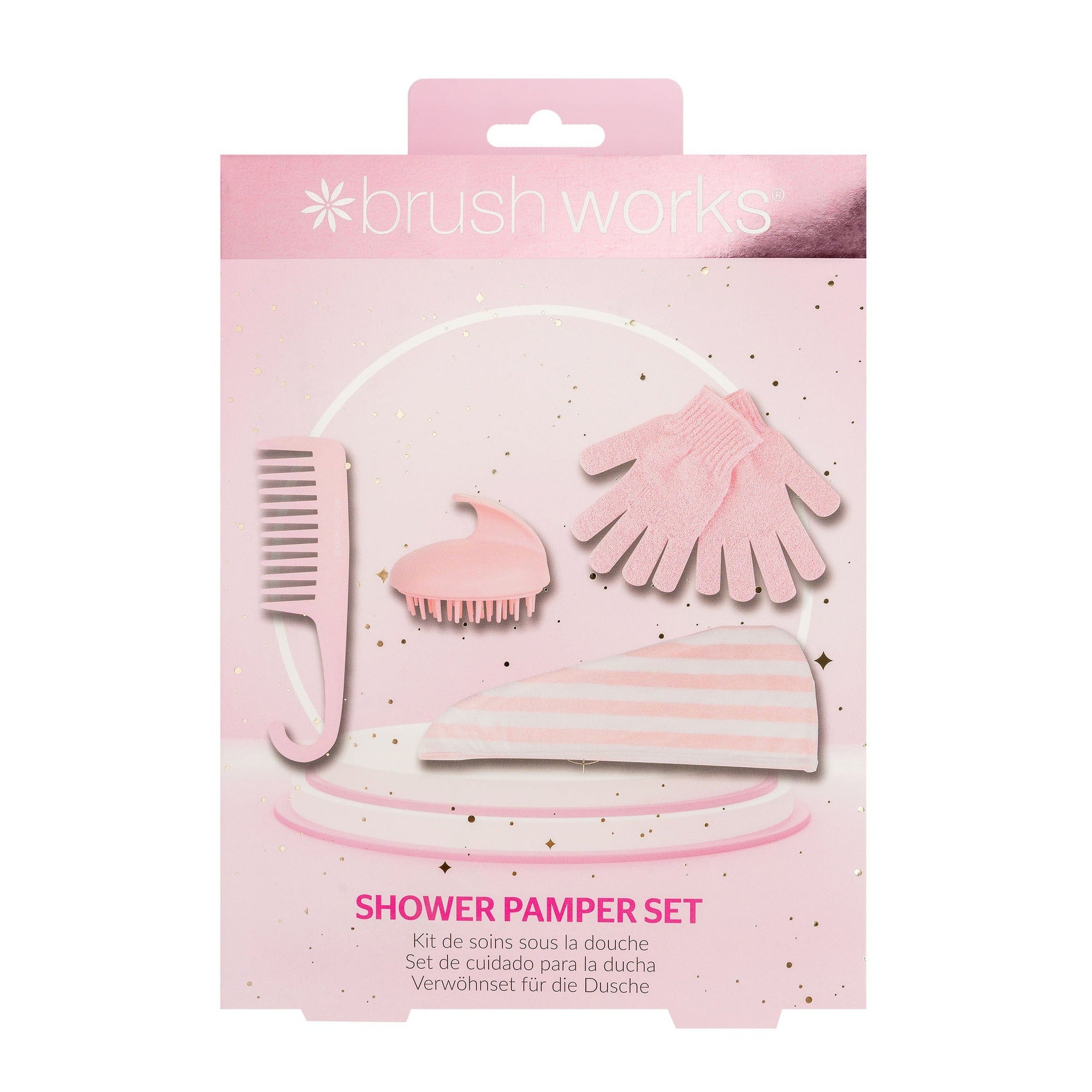 Brush Works Shower Pamper Gjafasett