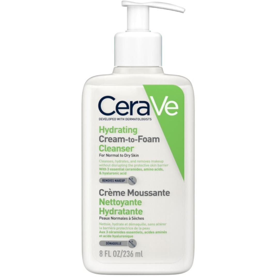 CeraVe Hydrating Cream To Foam Cleanser 236ml