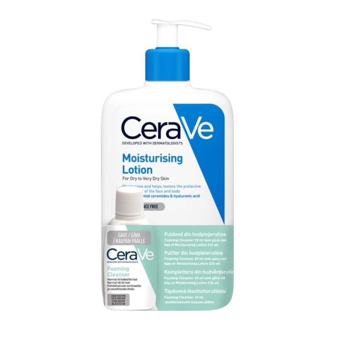CeraVe Moisturising Lotion + Foaming Cleanser Bundle