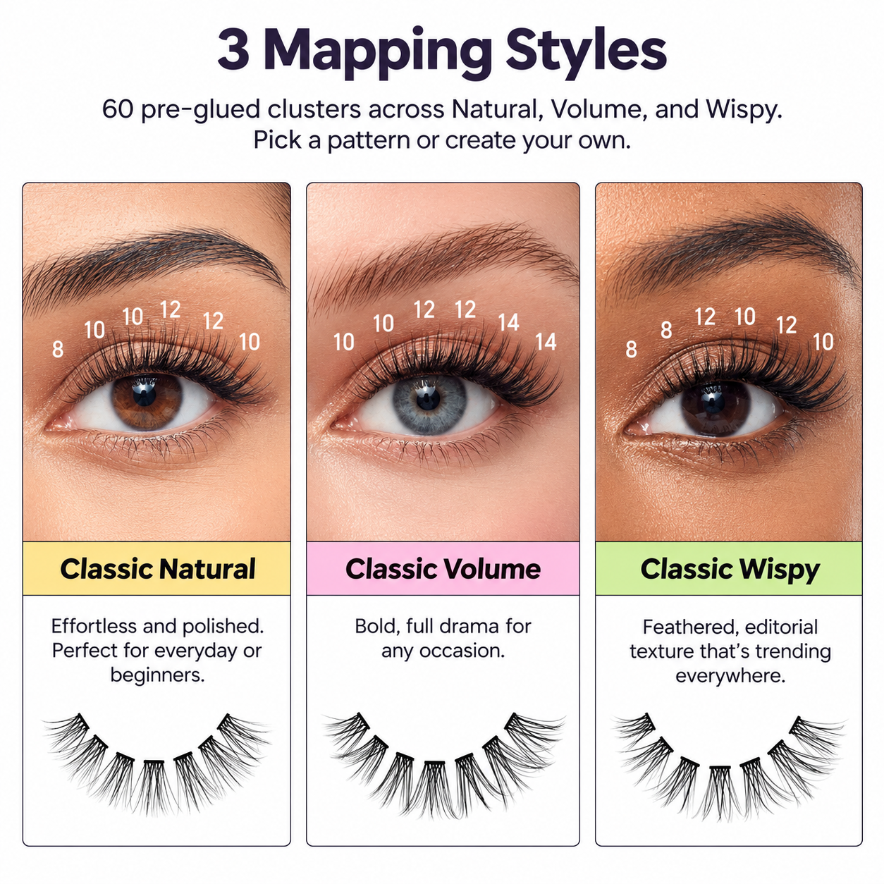 Kiss Impress Individual Lash Kit Natural