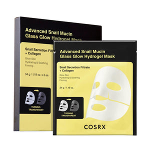Cosrx Advanced Snail Mucin Glass Glow Hydrogel Mask 3stk
