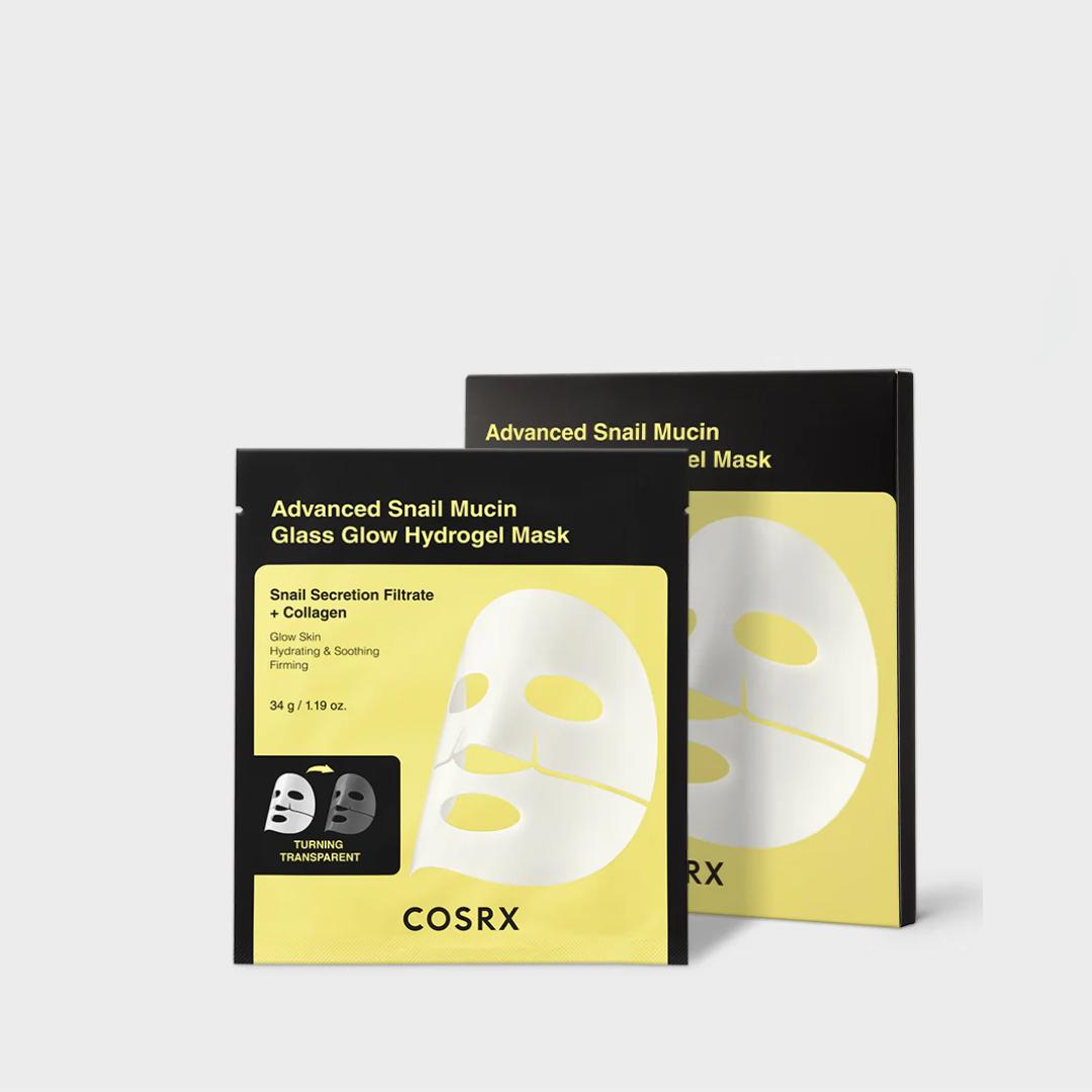 Cosrx Advanced Snail Mucin Glass Glow Hydrogel Mask 3stk