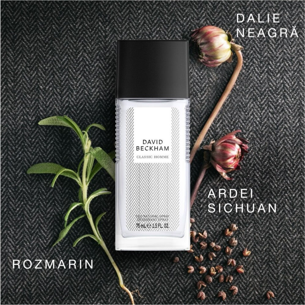 David Beckham Classic Homme Deo Natural Sprey 75ml