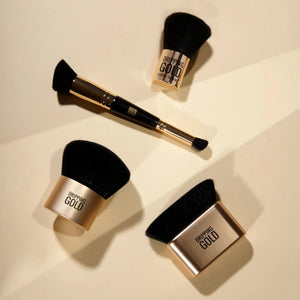 Dripping Gold Flat Kabuki Brush
