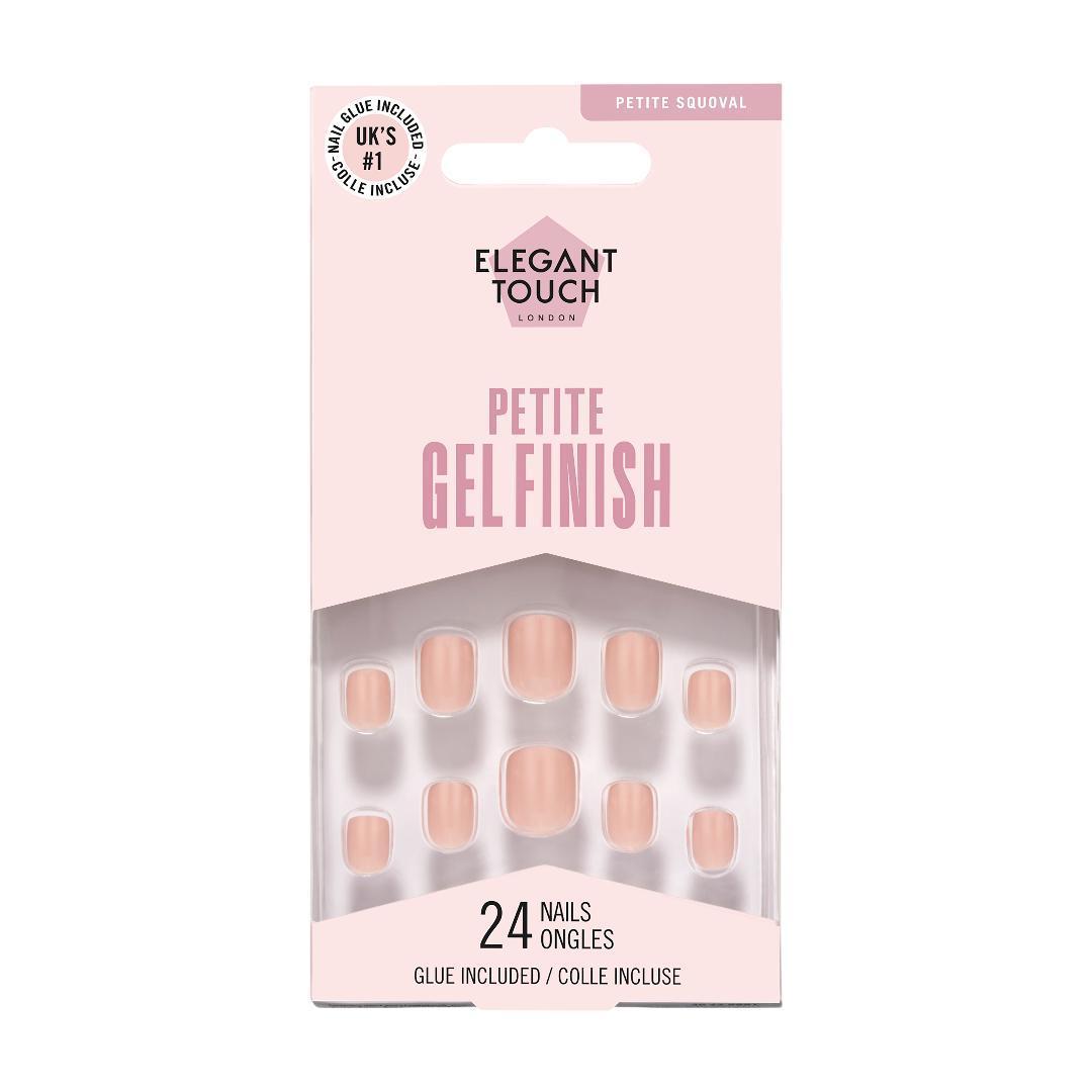 Elegant Touch Petite Gel Finish Peach Tea Petite Squoval